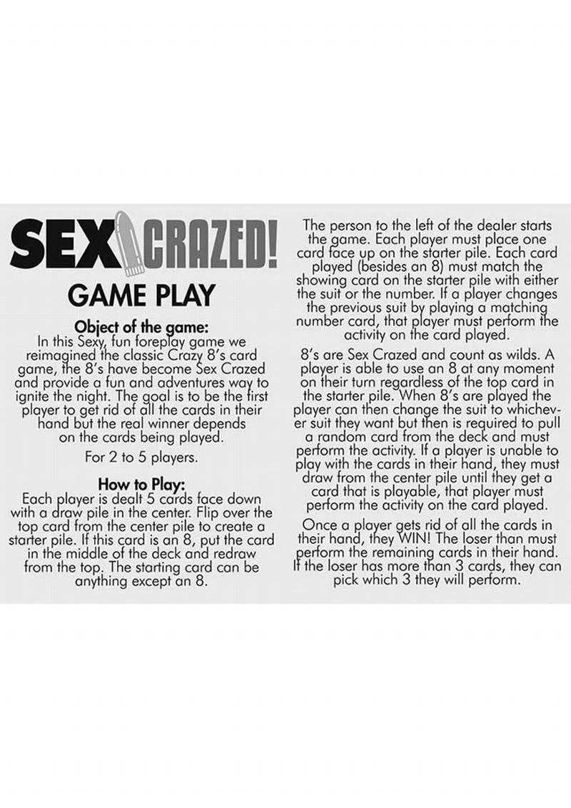Sex Crazed Couples Card Game - Image 4