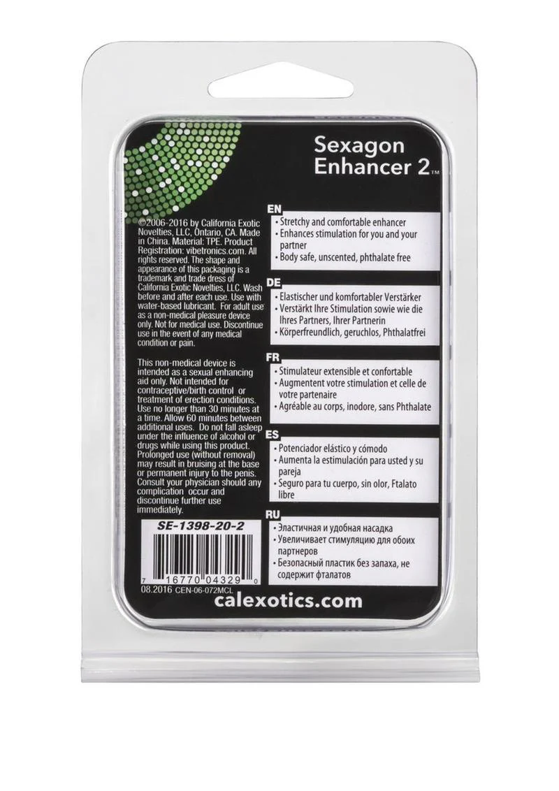 Sexagon Enhancer 2 Cock Ring - Image 4
