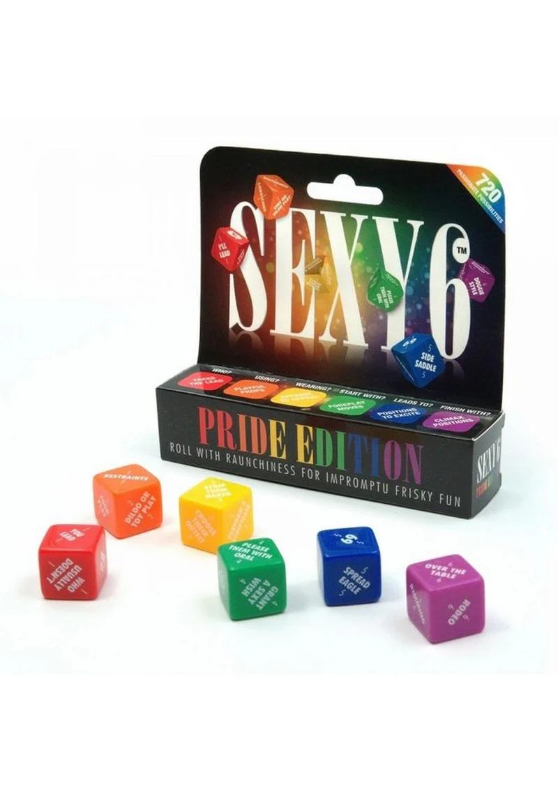 Sexy 6 Pride Edition Couples Dice Game - Image 3