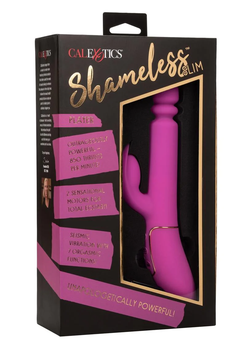 Shameless Slim Player Silicone Rechargeable Rabbit Vibrator - Image 2