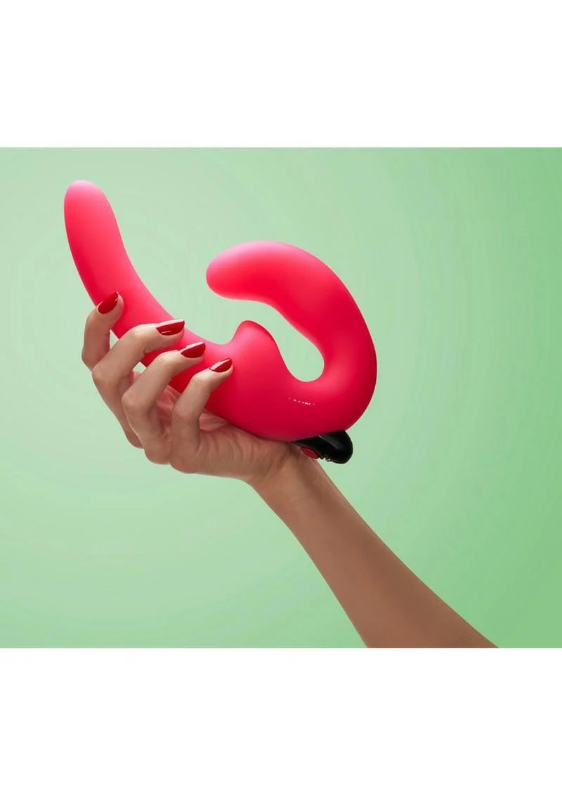 Sharevibe Silicone Strapless Strap-On Dildo with Rechargeable Bullet - Image 4