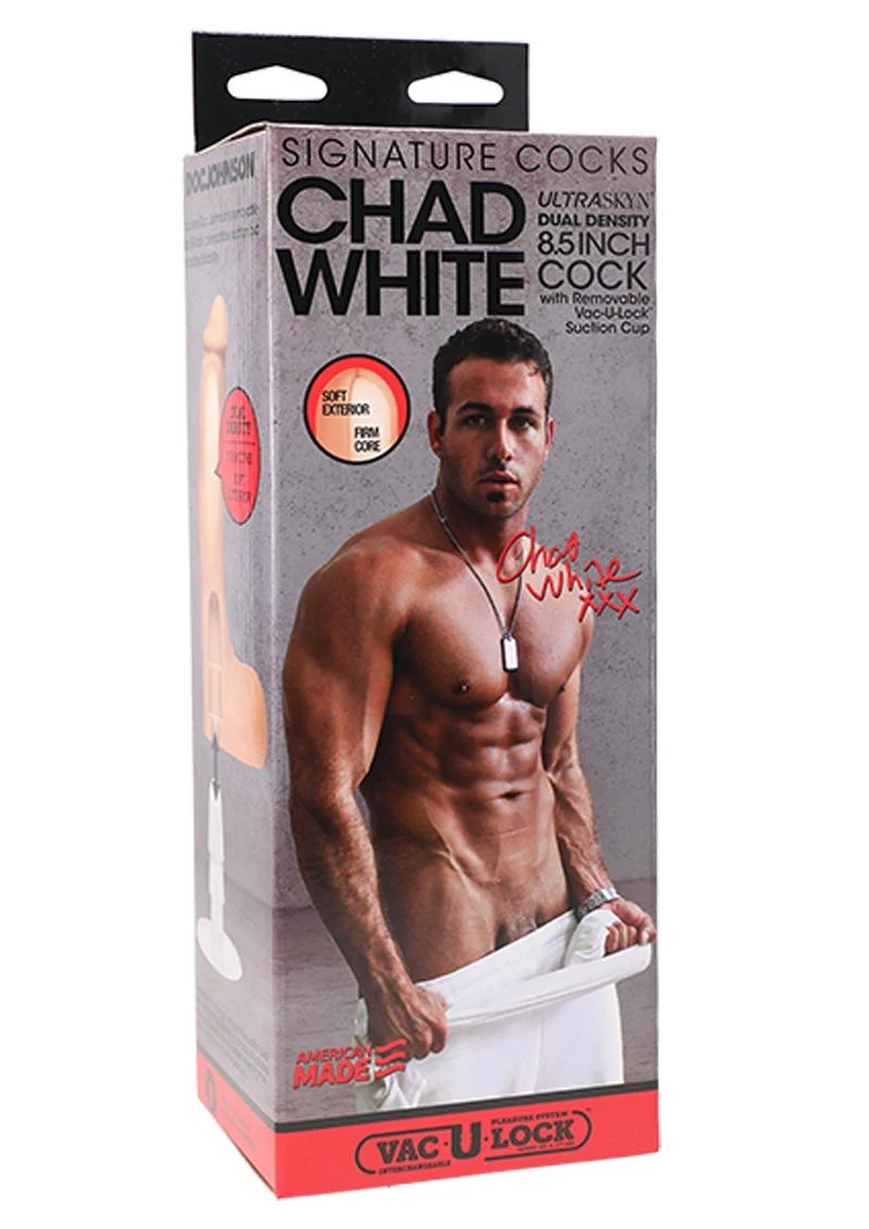 Signature Cocks Chad White Dildo - Image 2