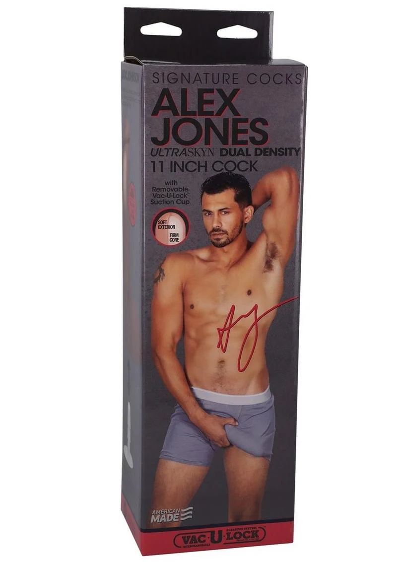 Signature Cocks Ultraskyn Alex Jones Dildo with Removable Suction Cup - Image 2