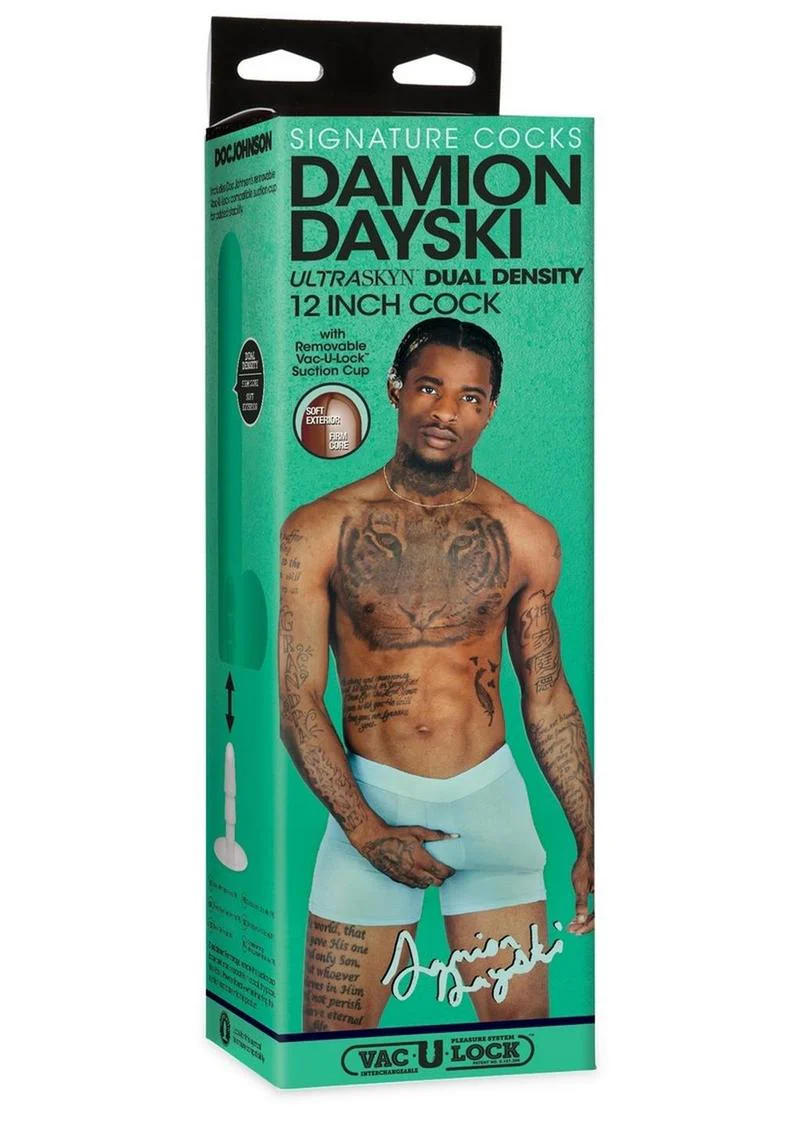 Signature Cocks Ultraskyn Damion Dayski Dildo with Removable Suction Cup - Image 2