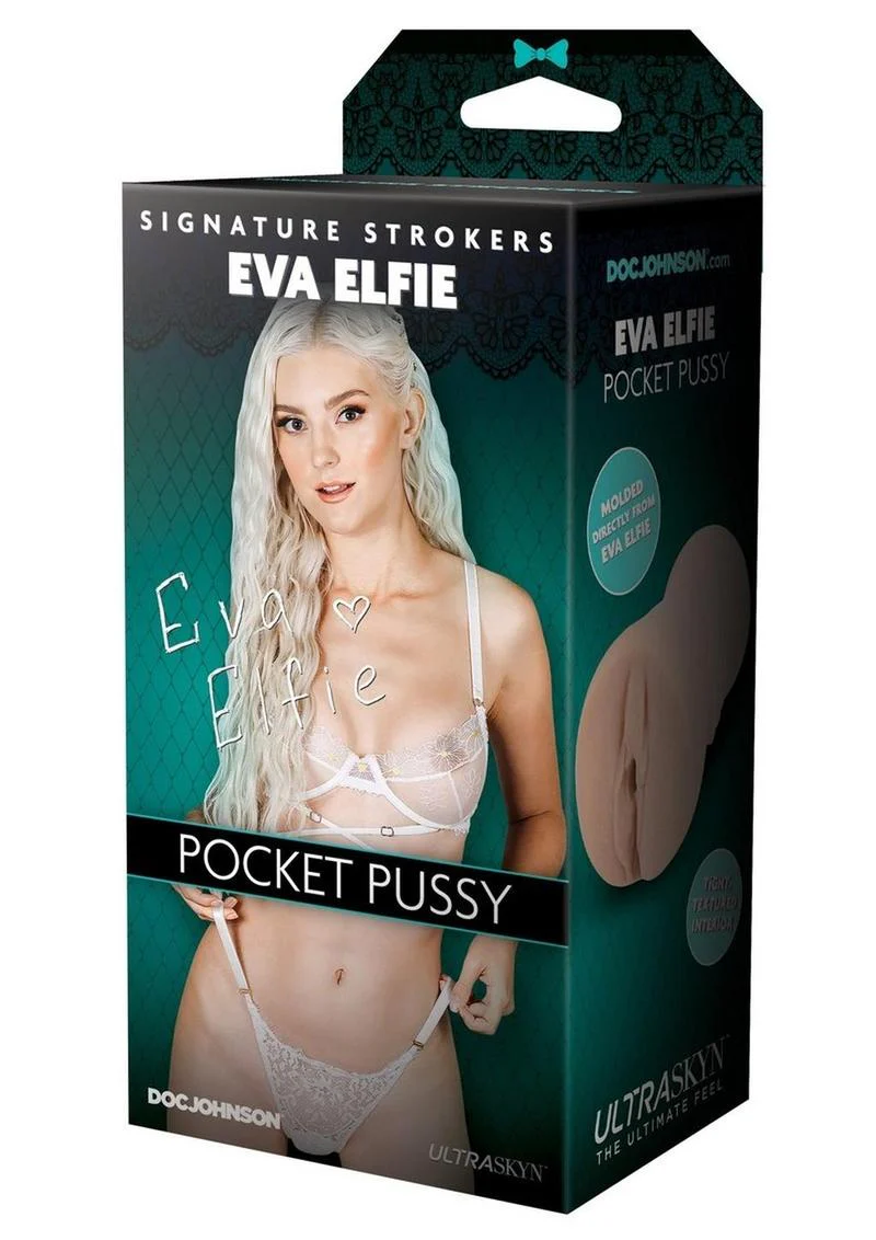 Signature Strokers Eva Elfie Ultraskyn Pocket Masturbator - Pussy - Image 2