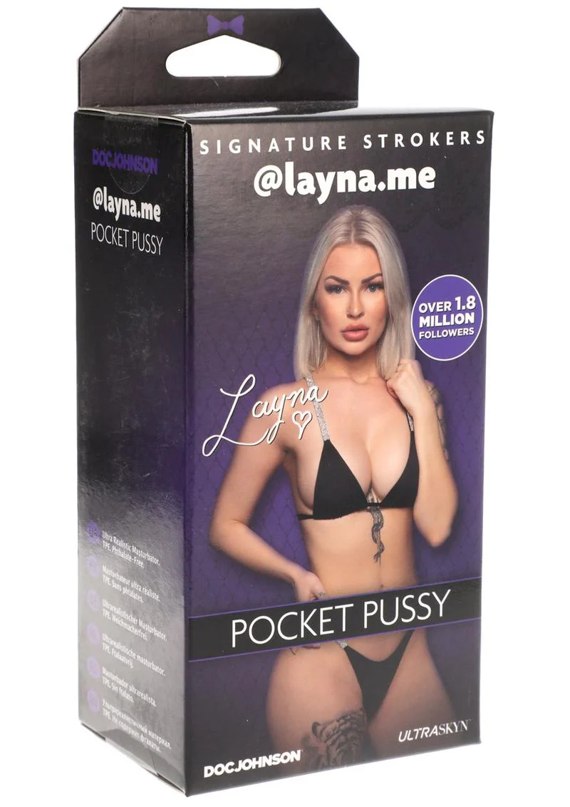 Signature Strokers Girls Of Social Media @Layna.me Pocket Pussy Masturbator - Image 2