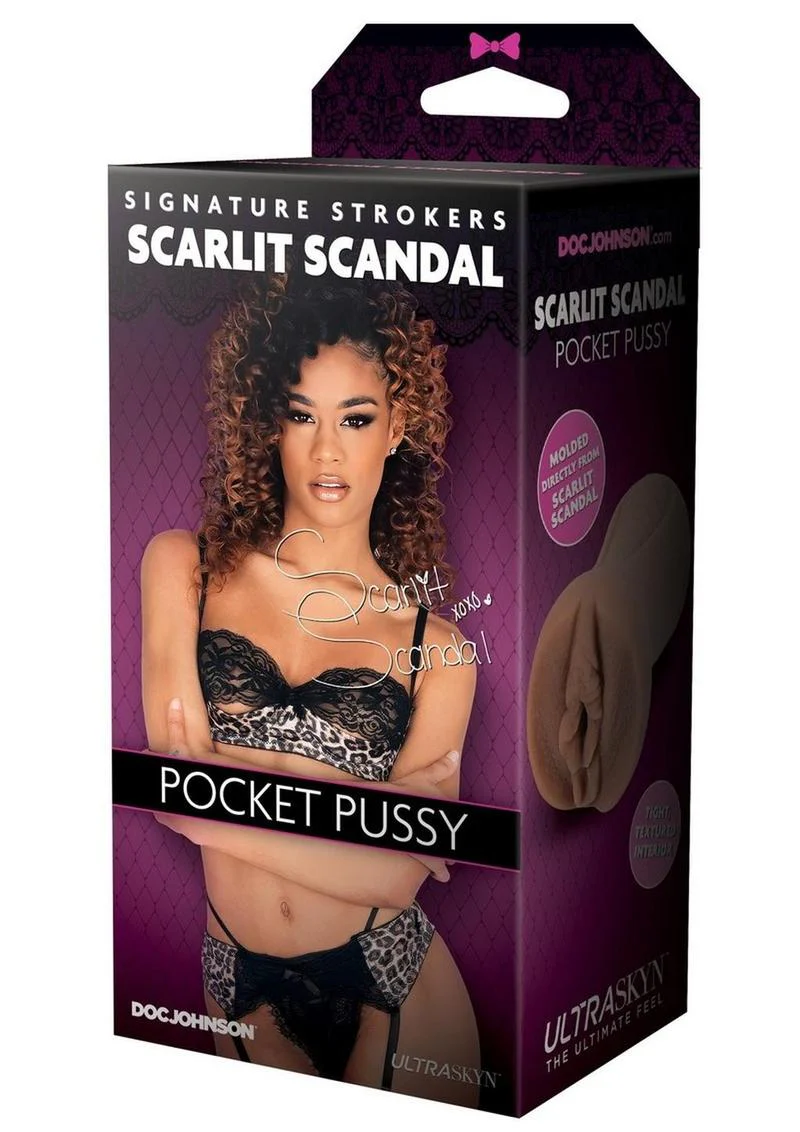 Signature Strokers Scarlet Scandal Ultraskyn Pocket Masturbator - Pussy - Image 2