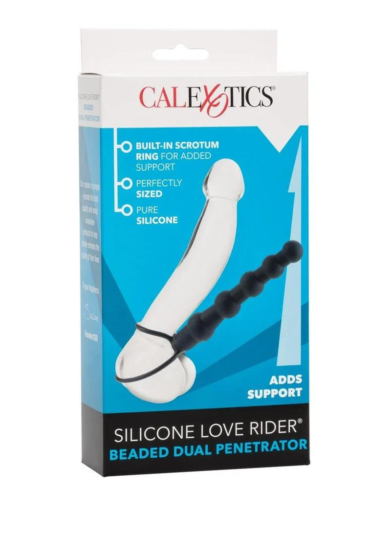 Silicone Love Rider Beaded Dual Penetrator - Image 2