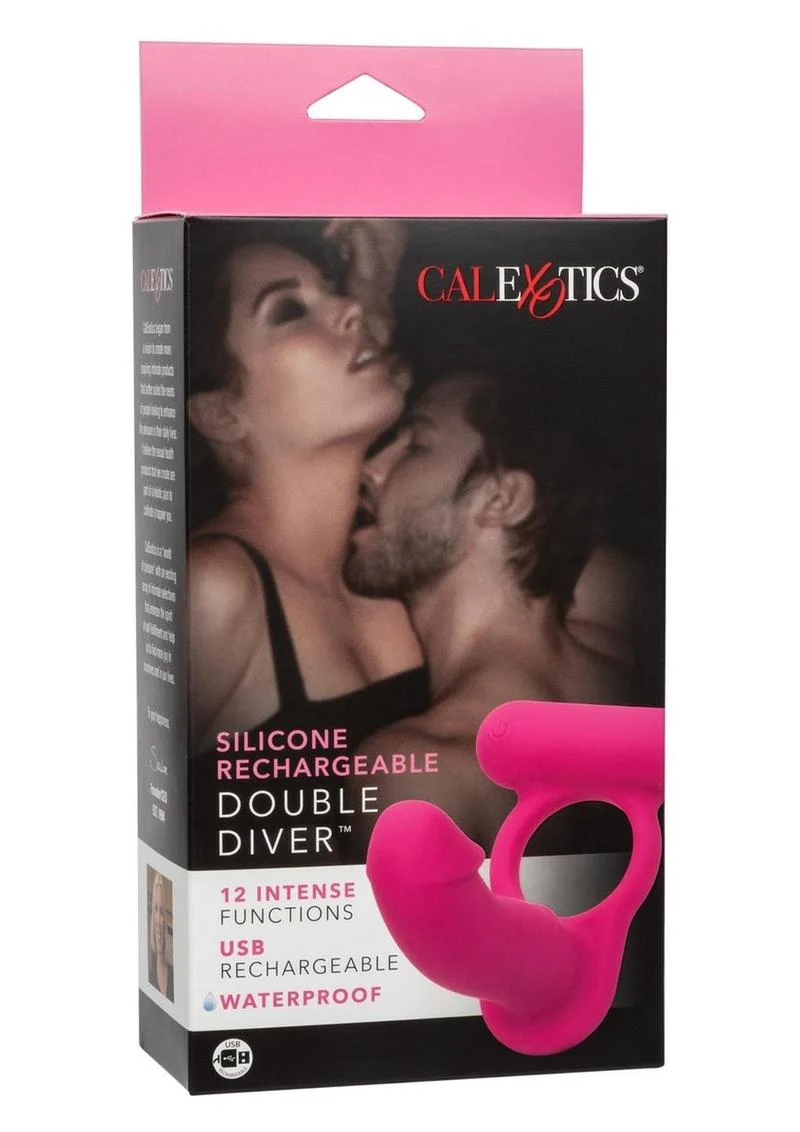 Silicone Rechargeable Double Diver Couples Ring - Image 2