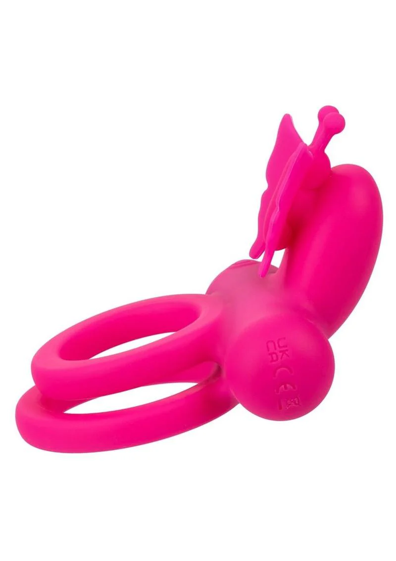 Silicone Rechargeable Dual Butterfly Couples Ring - Image 3