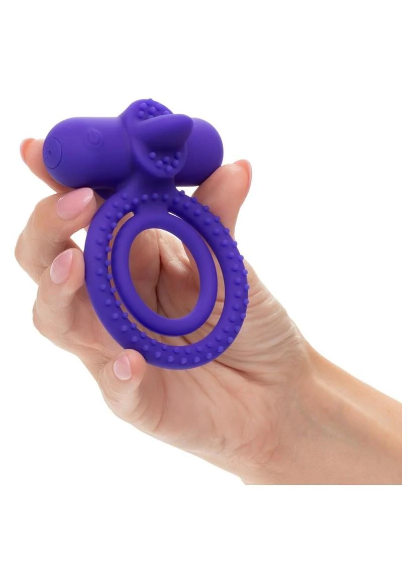 Silicone Rechargeable Dual Climaxer Cock Ring - Image 4
