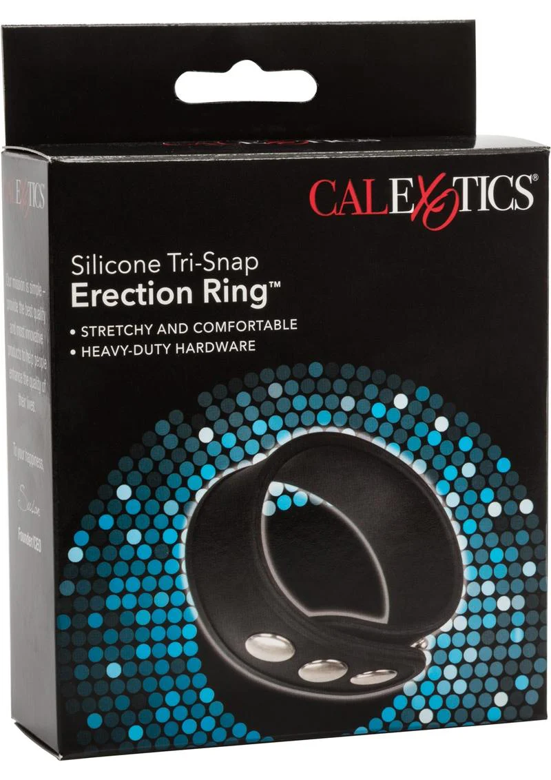Silicone Tri-Snap Erection Cock Ring - Image 2