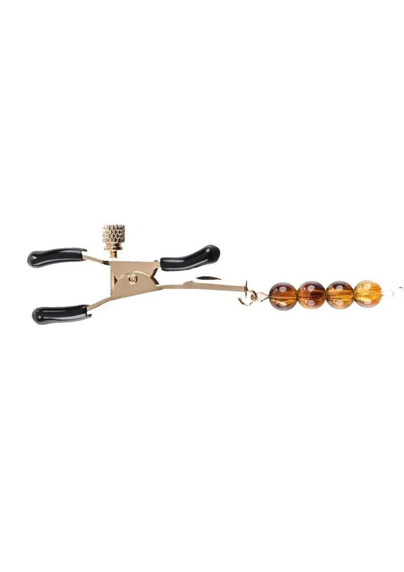 Sincerely Amber Beaded Nipple Clamps - Image 4