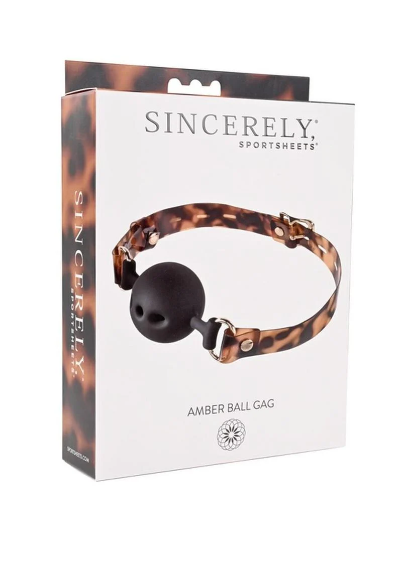 Sincerely Amber Silicone Ball Gag - Image 2