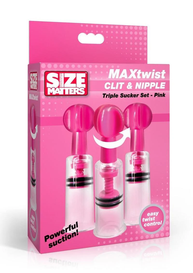 Size Matters Maxtwist Clit and Nipple Triple Sucker - Image 2