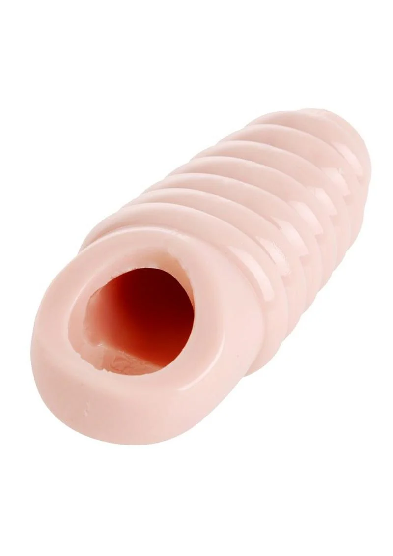 Size Matters Really Ample Ribbed Penis Enhancer Sheath - Image 3