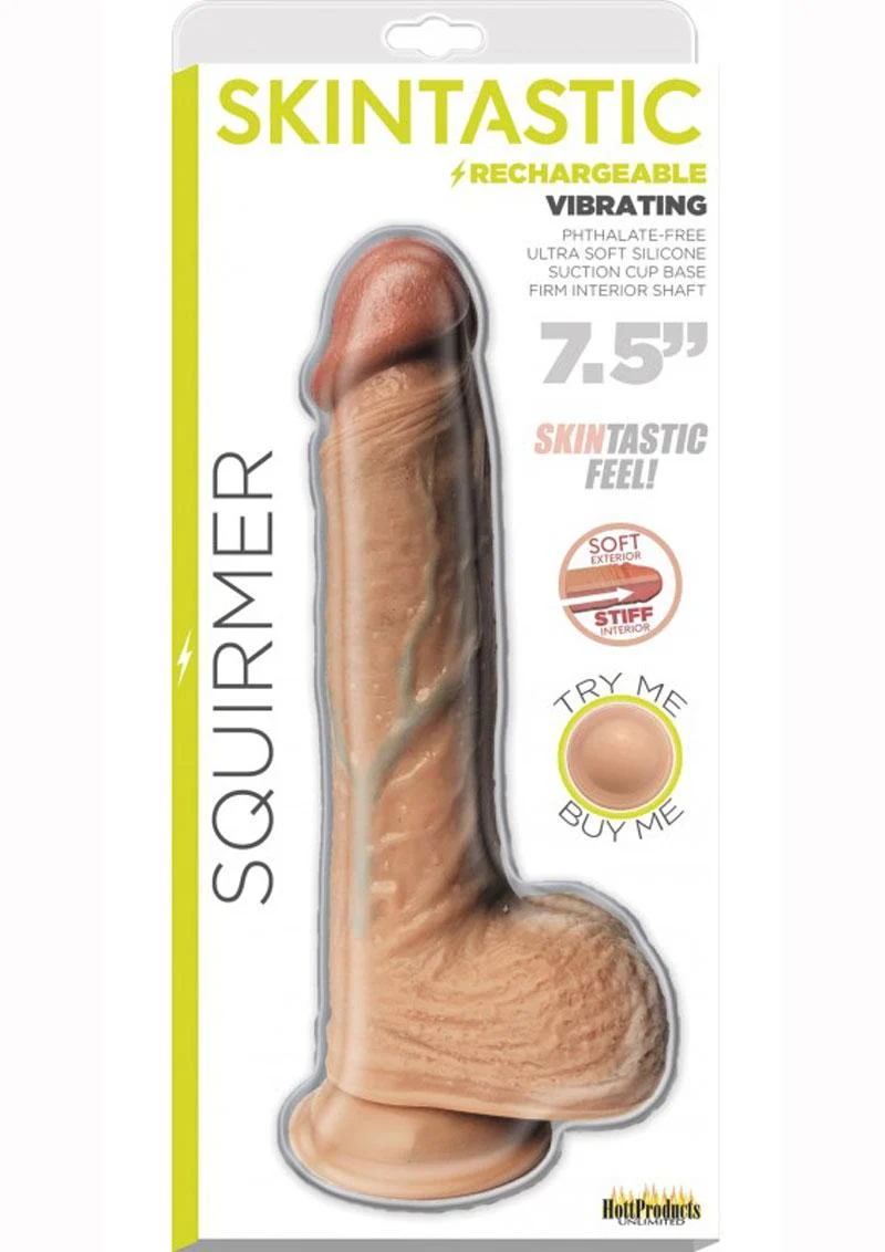 Skinsations Squirmer Rechargeable Vibrating Silicone Dildo - Image 2