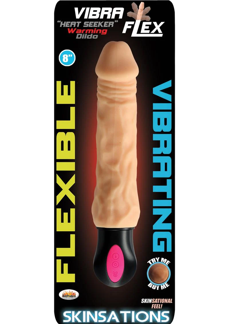 Skinsations Vibra Flex Heat Seeker Warming Dildo - Image 2
