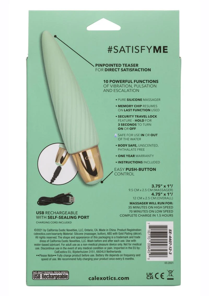 Slay #Satisfyme Rechargeable Silicone Bullet Vibrator - Image 4