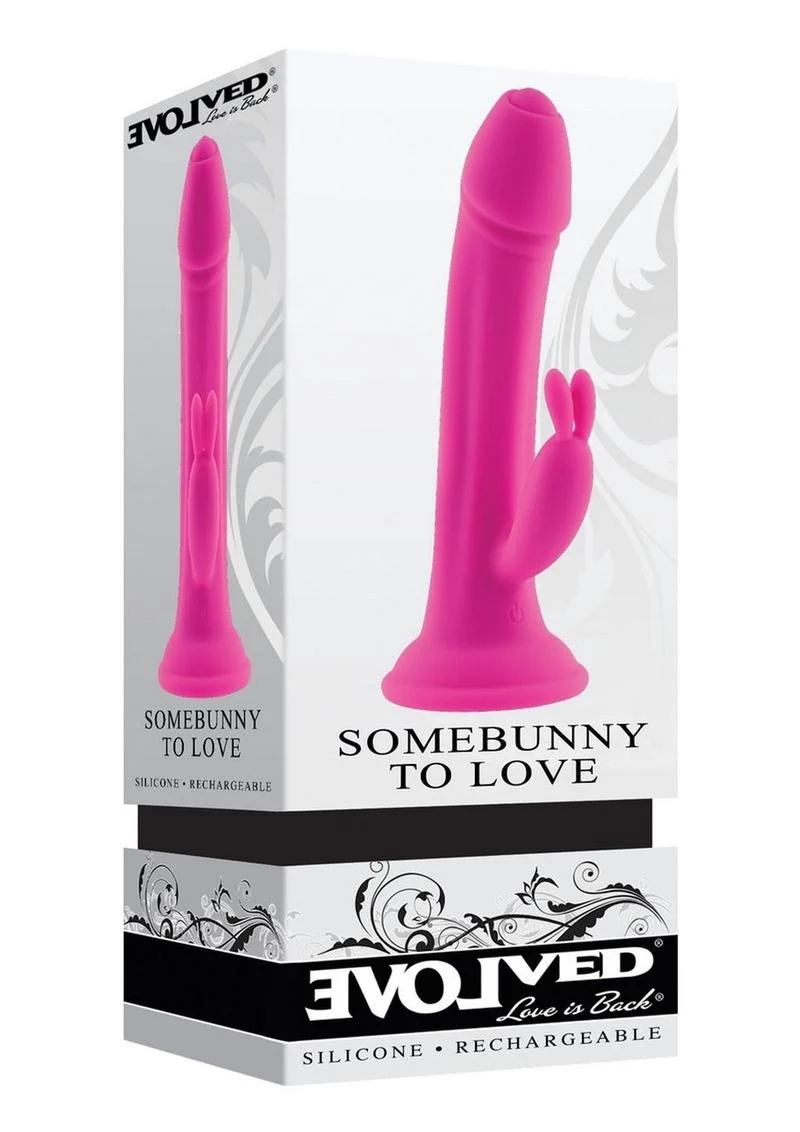Somebunny to Love Rechargeable Silicone Rabbit Vibrator - Image 2