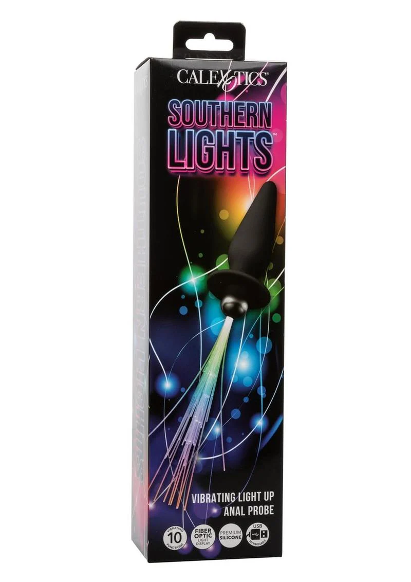 Southern Lights Rechargeable Silicone Vibrating Light Up Anal Probe - Image 6