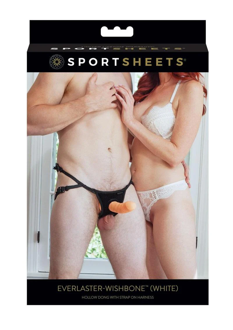 Sportsheets Everlaster Wishbone Hollow Dong with Strap-On Harness - Image 2