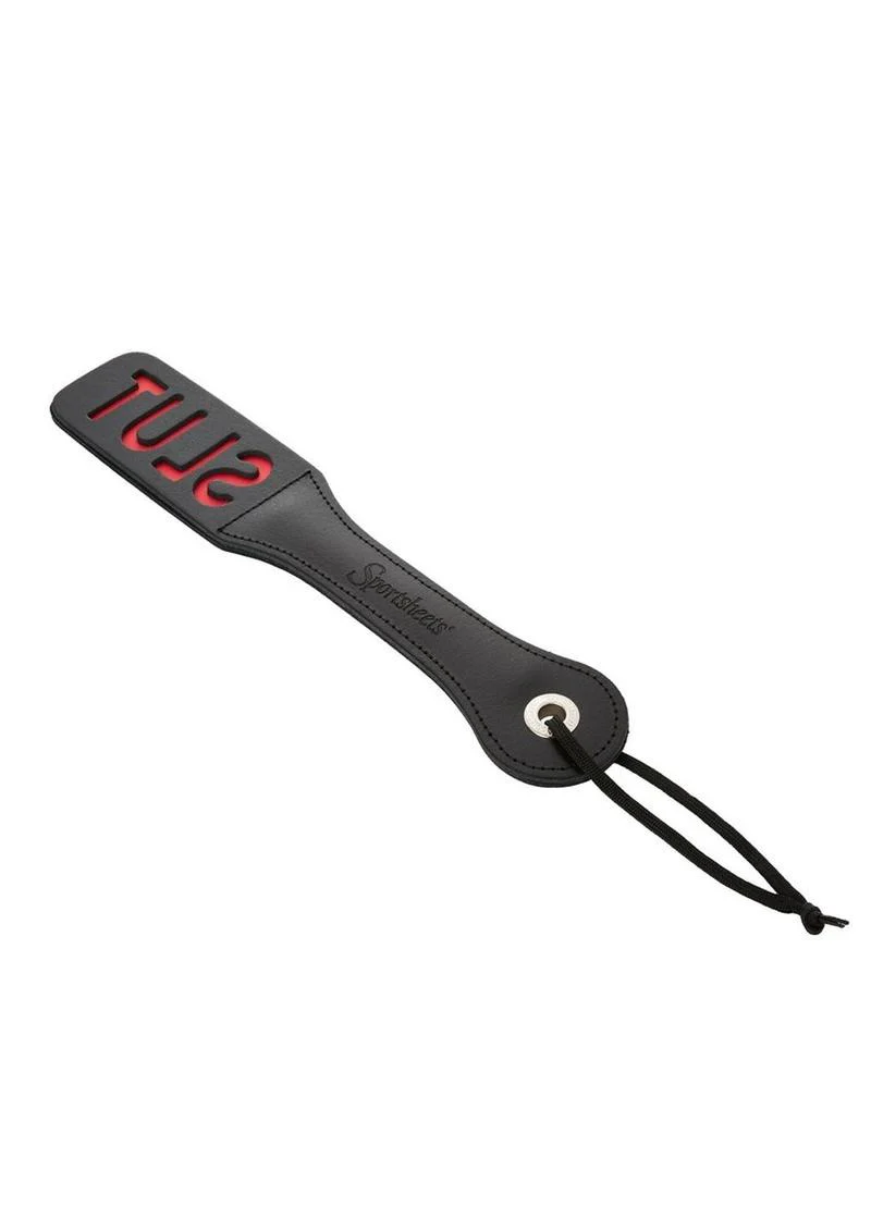 Sportsheets Leather Slut Impression Paddle - Image 3