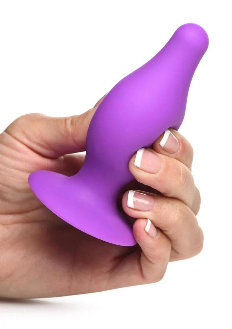 Squeeze-It Squeezable Silicone Tapered Anal Plug - Image 5
