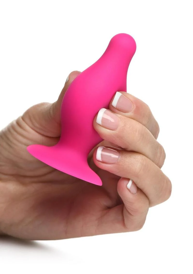 Squeeze-It Squeezable Silicone Tapered Anal Plug - Image 8