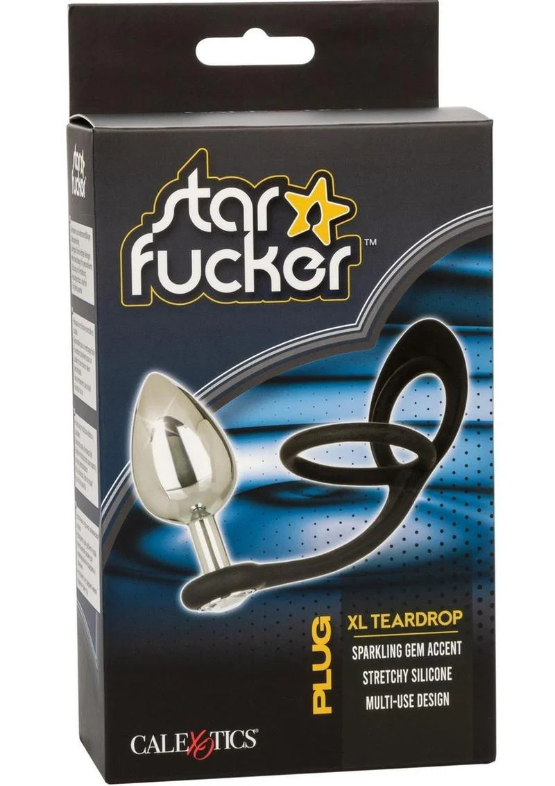 Star Fucker XL Teardrop Plug Silicone Dual Enhancer - Image 2