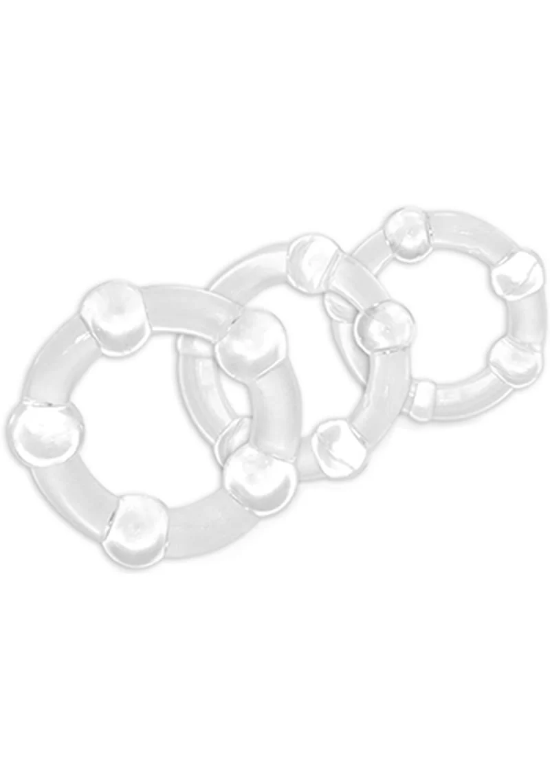 Stay Hard Beaded Cock Rings (3 Sizes - Image 3