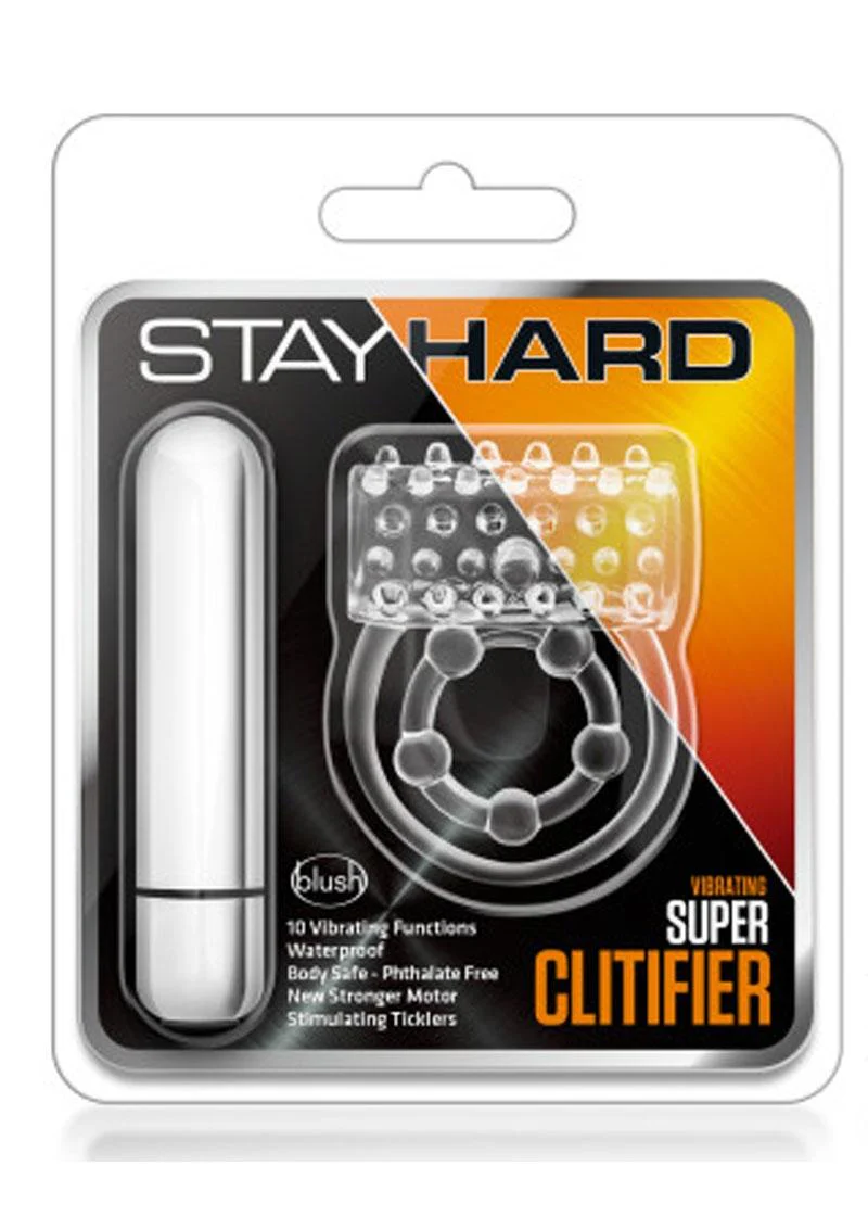 Stay Hard Vibrating Super Clitifier Cock Ring with Bullet - Image 2