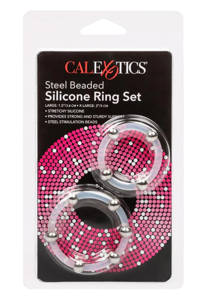 Steel Beaded Silicone Ring - Image 2