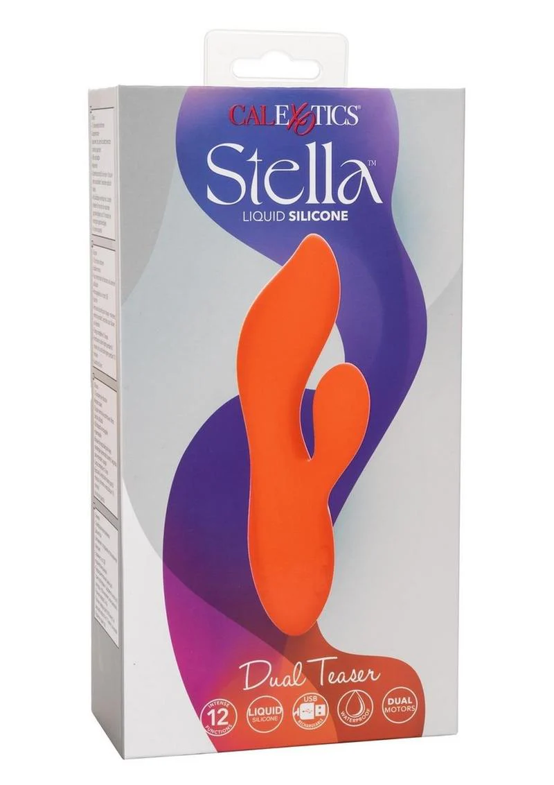 Stella Liquid Silicone Dual Teaser Rechargeable Vibrator - Image 2
