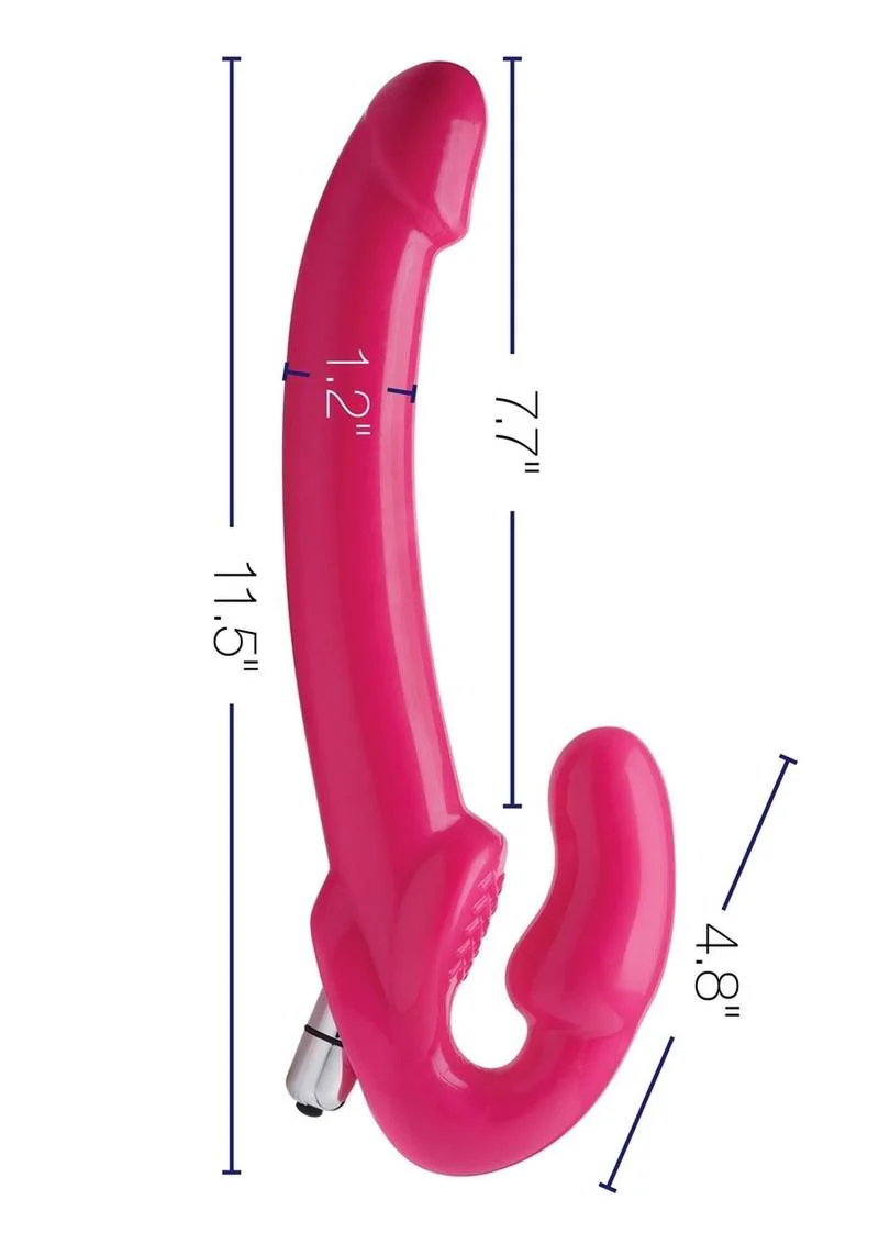 Strap U 7x Revolver Slim Vibrating Strapless Strap-On Dildo - Image 4