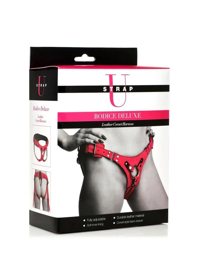 Strap U Bodice Deluxe Leather Corset Harness - Image 3