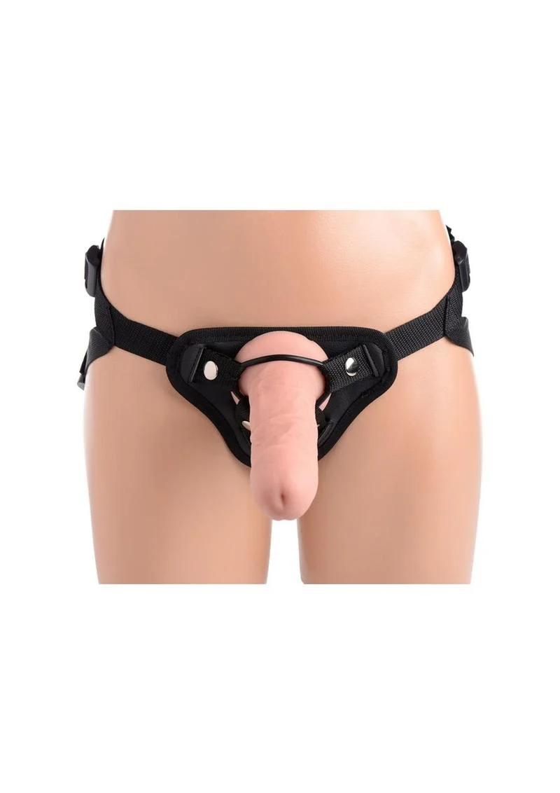 Strap-U Brazen Silicone Dildo with Harness - Image 4
