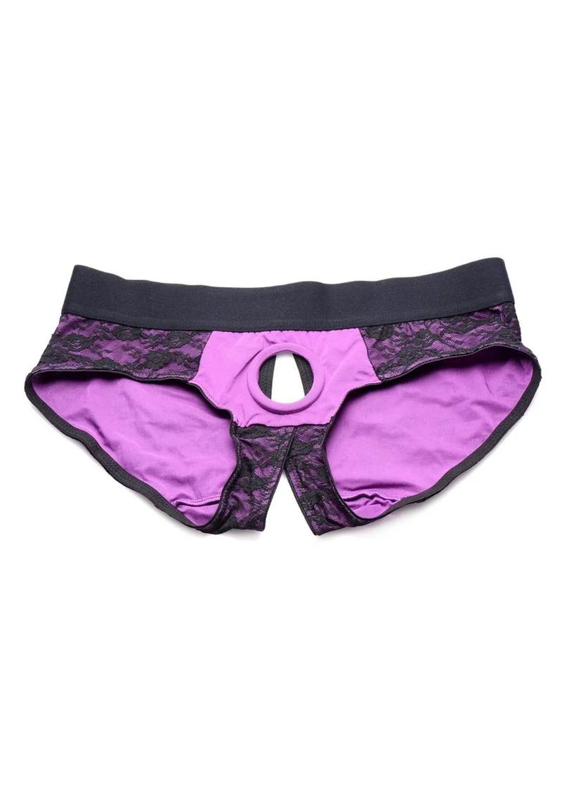 Strap U Lace Envy Lace Crotchless Panty Harness - Image 3