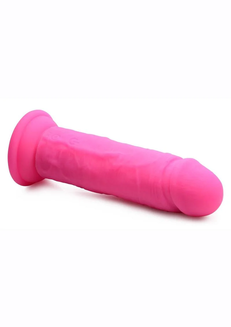 Strap U Power Player 28x Vibrating Silicone Rechargeable Dildo 6.5in with Remote Control - Image 3