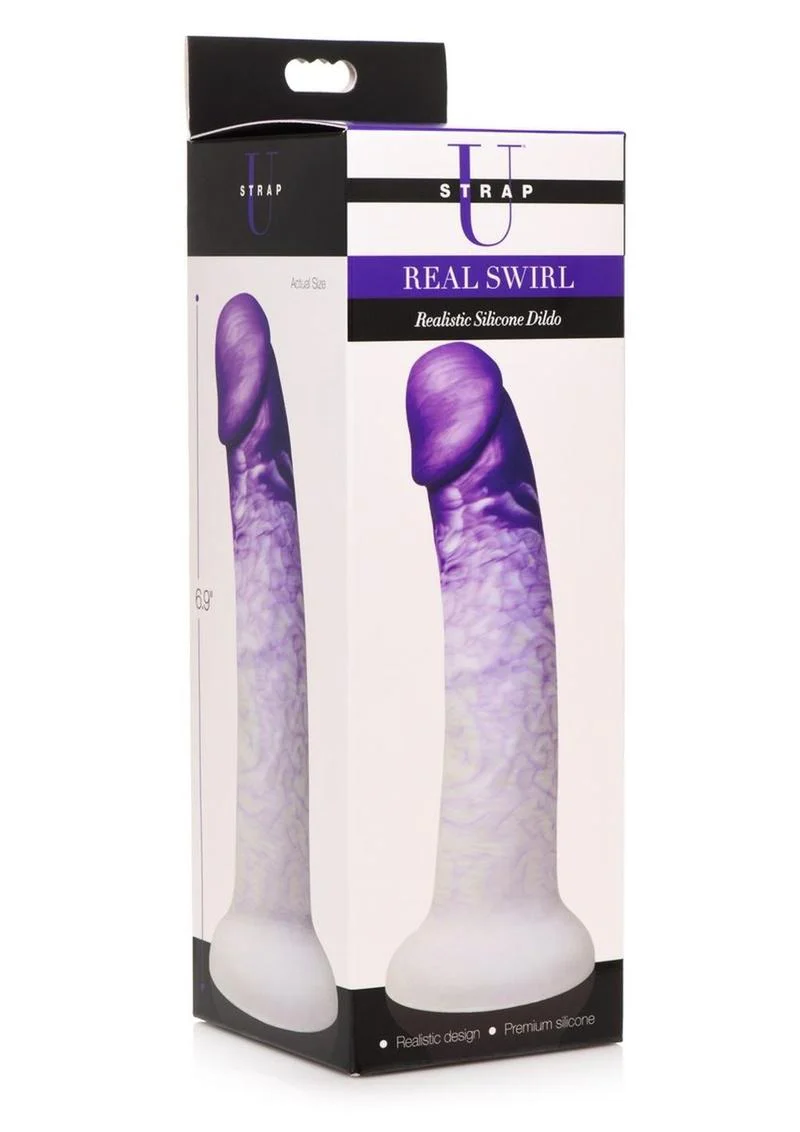 Strap U Real Swirl Realistic Silicone Dildo - Image 6