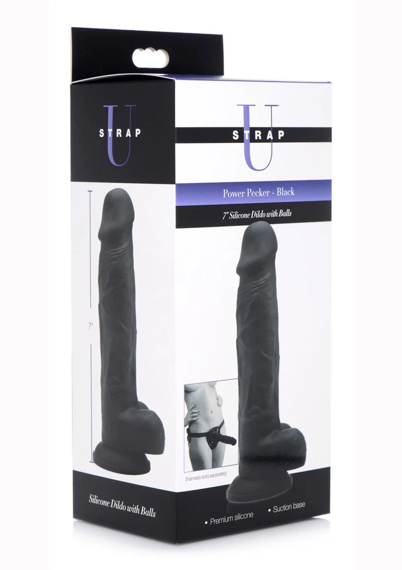 Strap U Silicone Dildo with Balls - Image 3
