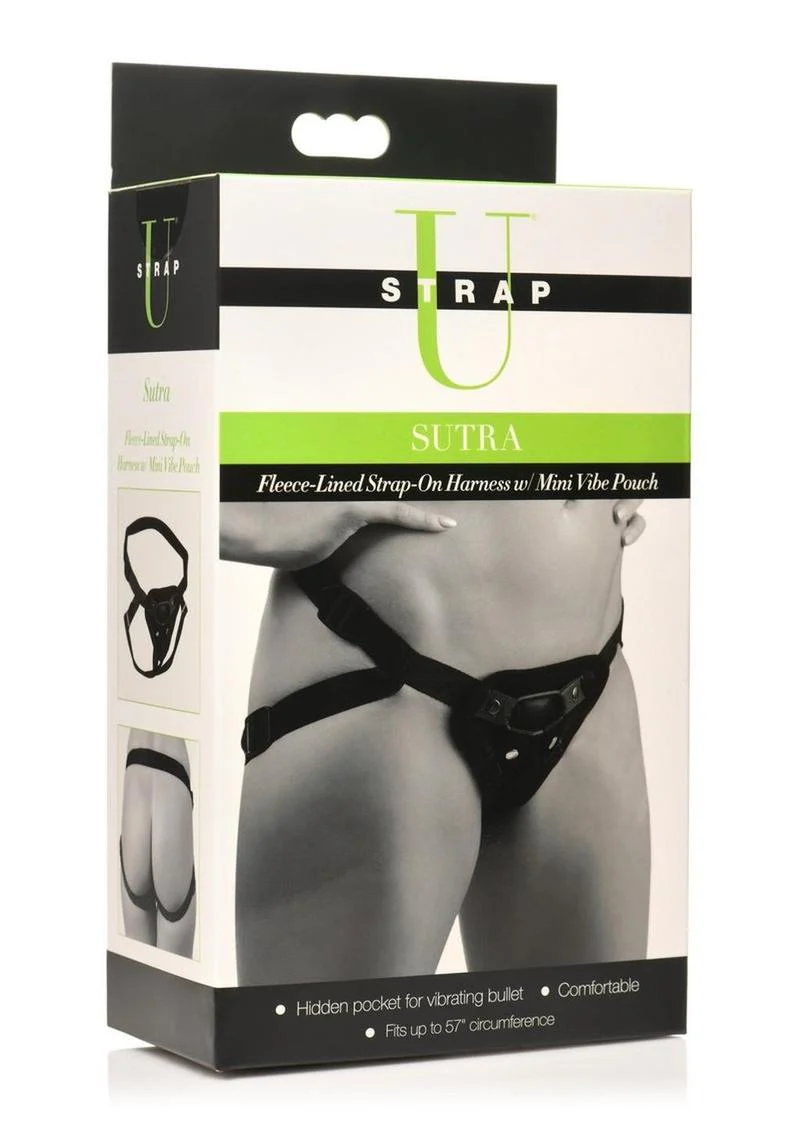 Strap U Sutra Fleece Lined Strap-On with Bullet Pocket - Image 2