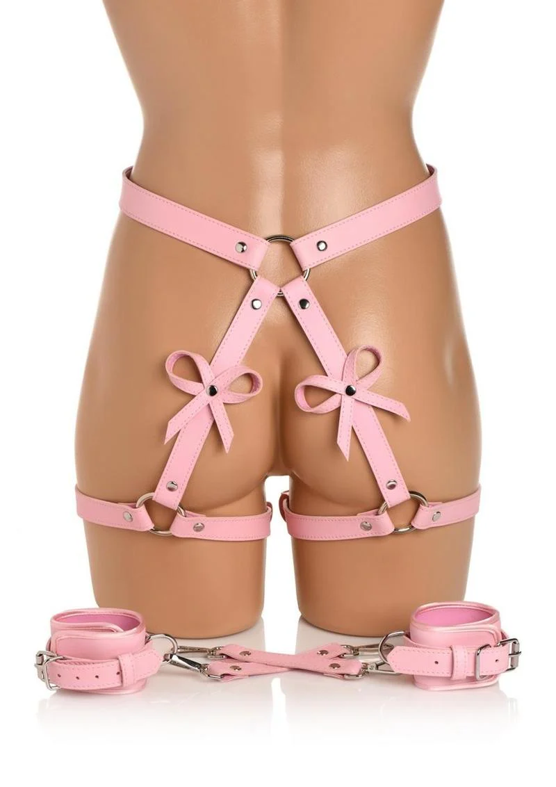 Strict Bondage Harness with Bows - Image 10
