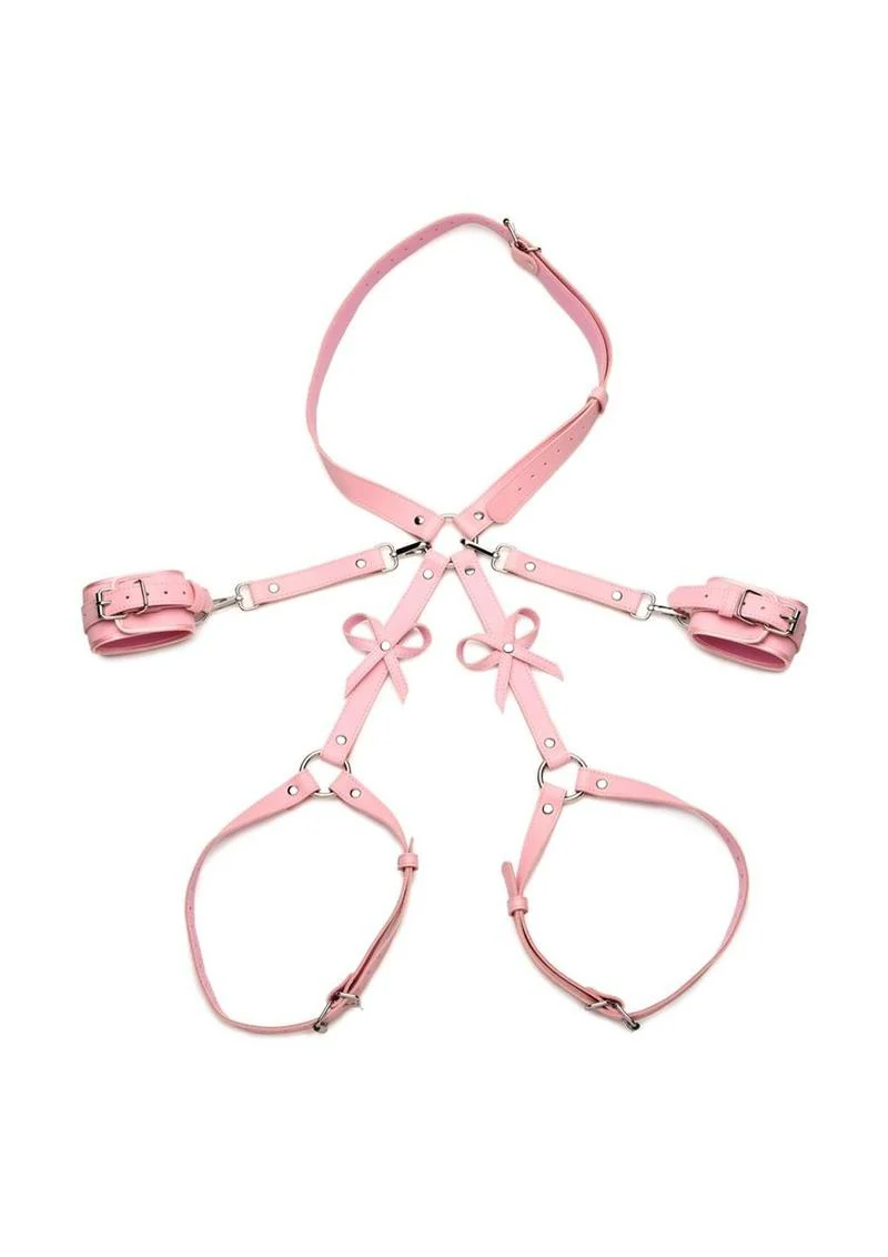 Strict Bondage Harness with Bows - Image 2