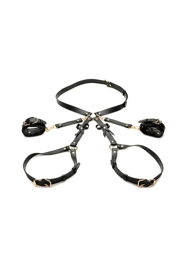 Strict Bondage Harness with Bows - Image 3