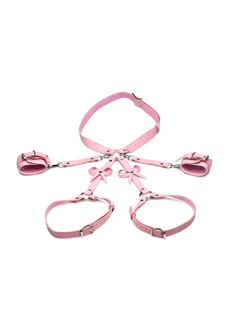 Strict Bondage Harness with Bows - Image 4
