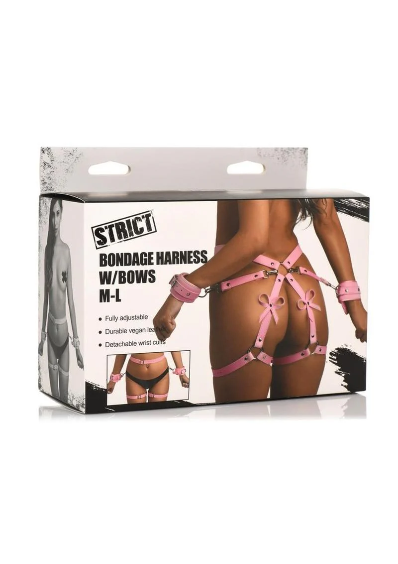 Strict Bondage Harness with Bows - Image 8