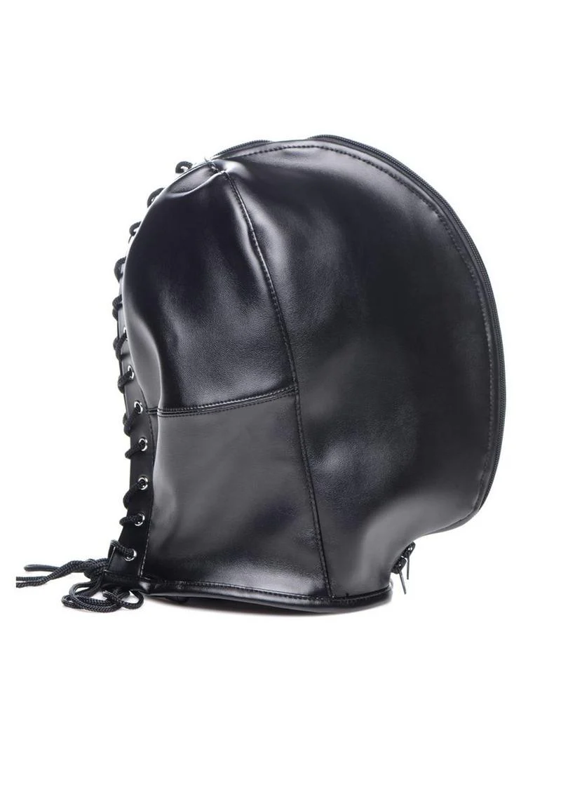 Strict Zip Front Bondage Hood - Image 4