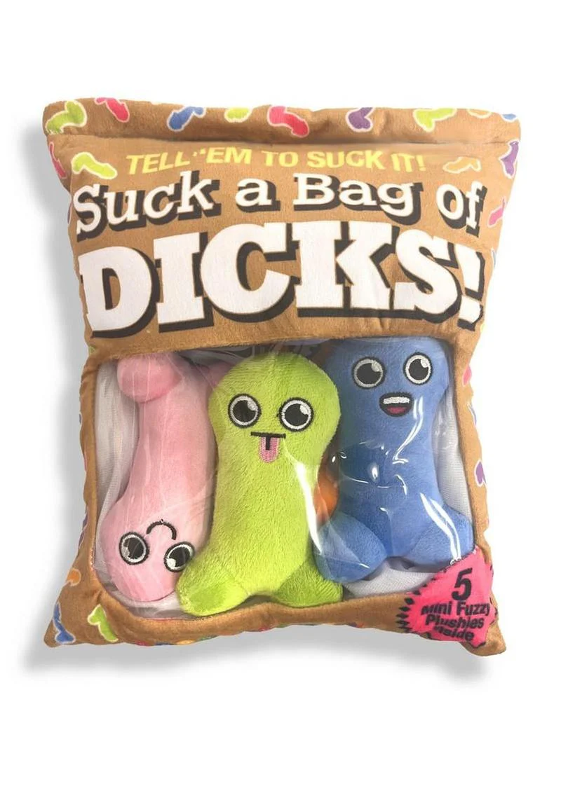 Suck A Bag Of Dicks Pillow with 5 Dicks - Image 2