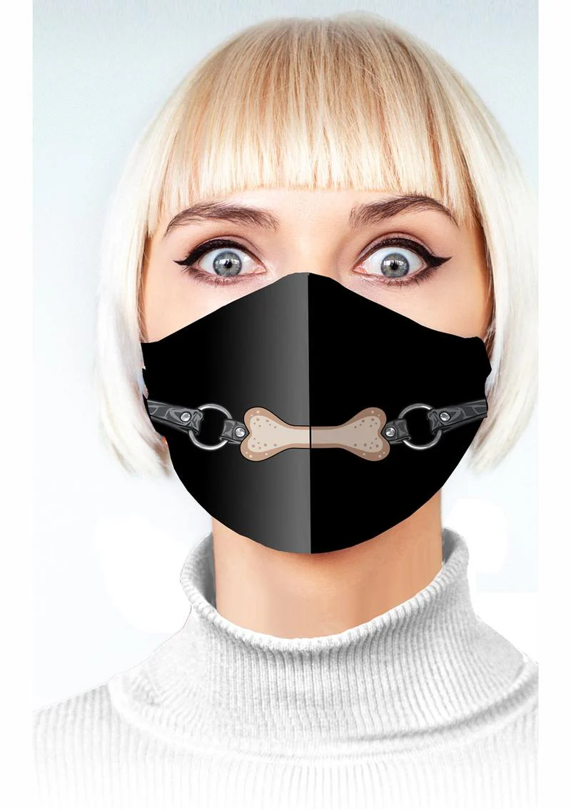 Super Naughty Dog Bone Gag Mask